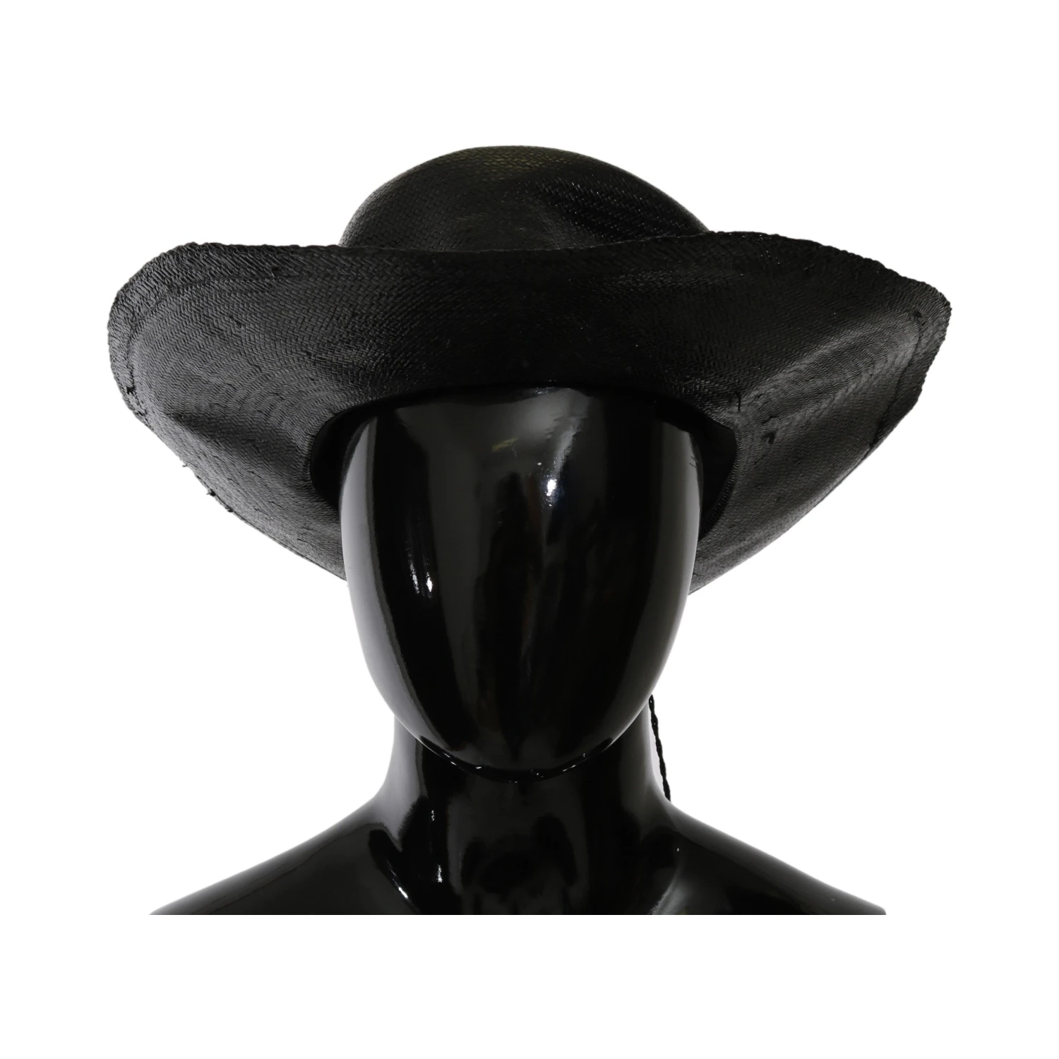 Black Wide Brim Cowboy Solid Hat