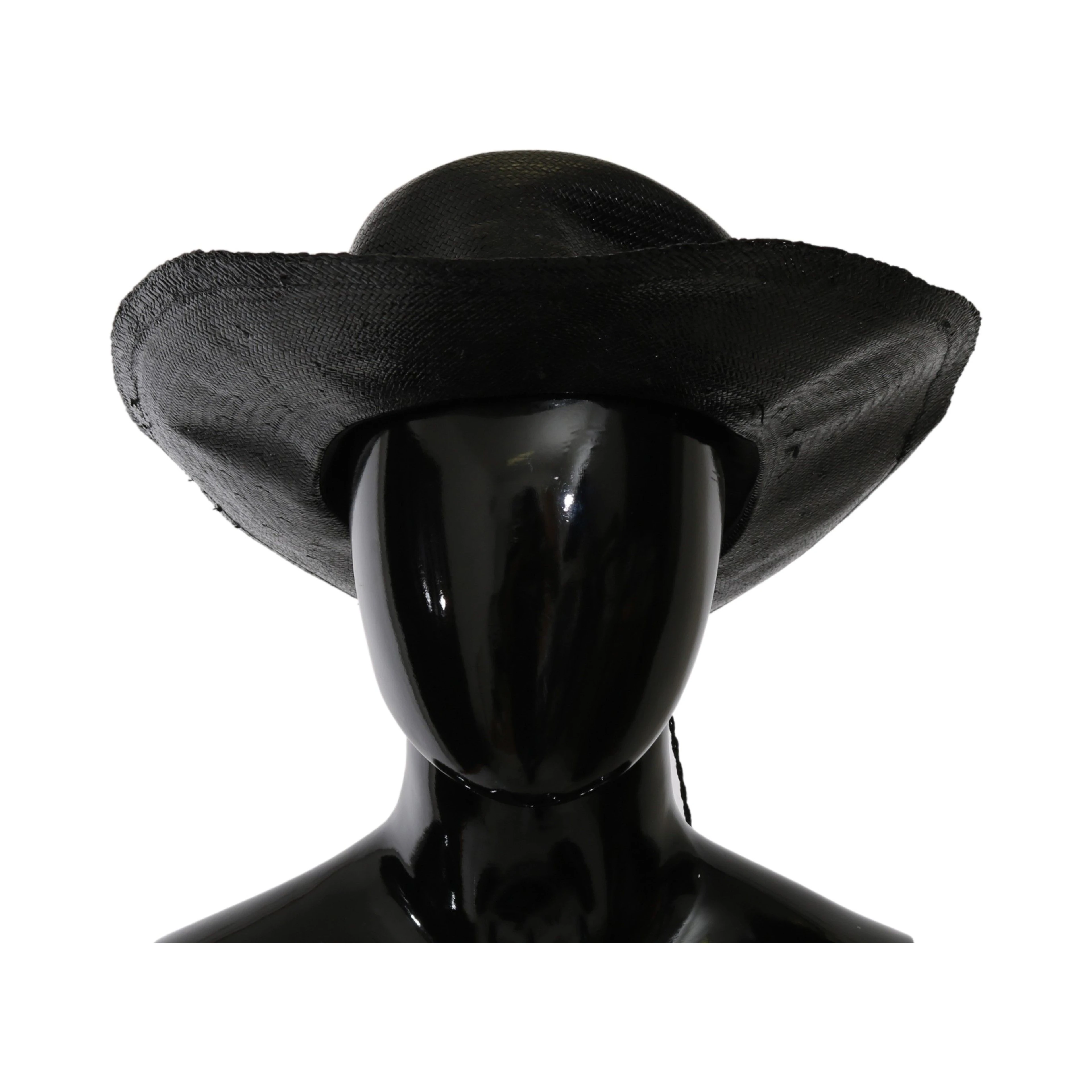 Black Wide Brim Cowboy Solid Hat