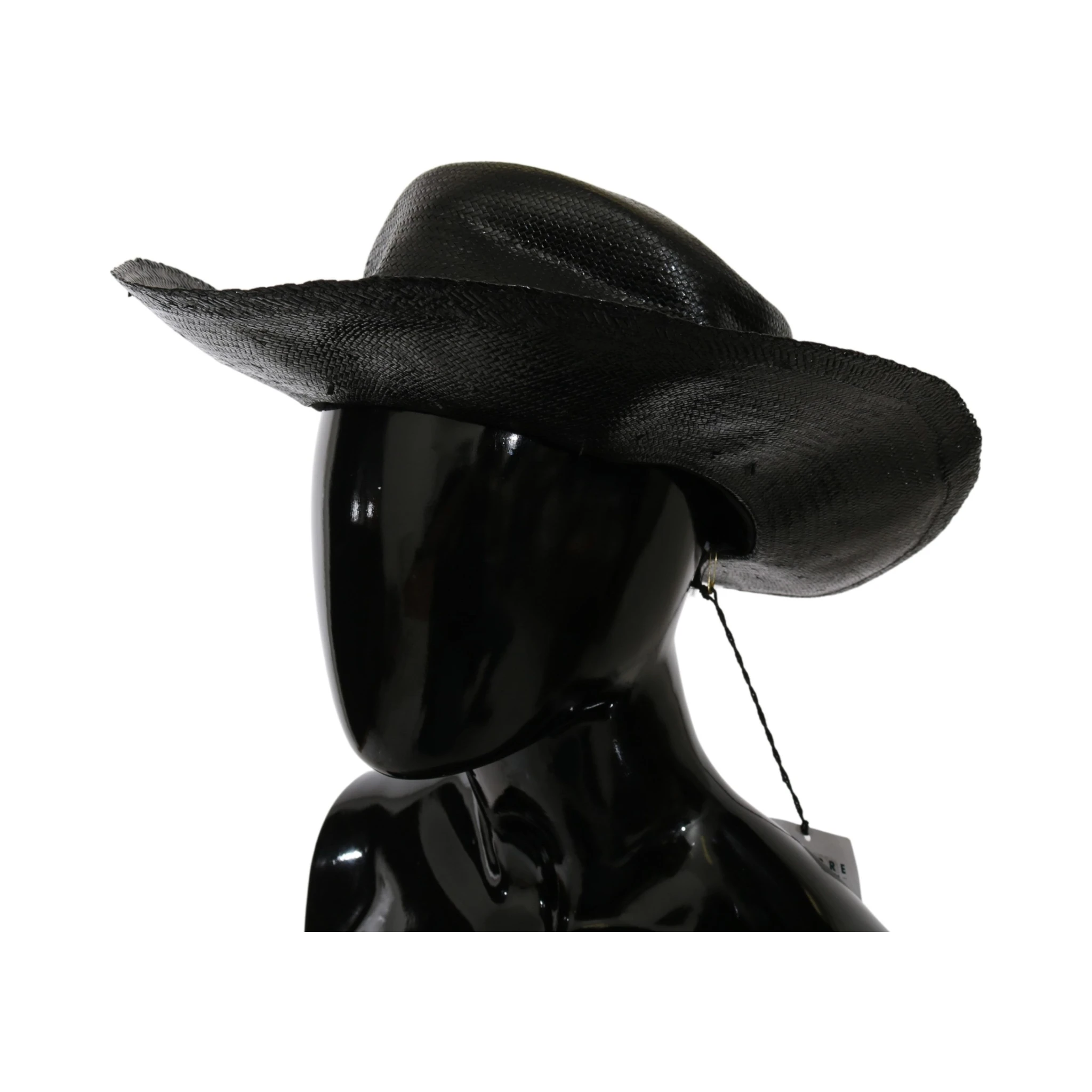 Black Wide Brim Cowboy Solid Hat