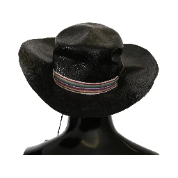 Black Wide Brim Cowboy Solid Hat