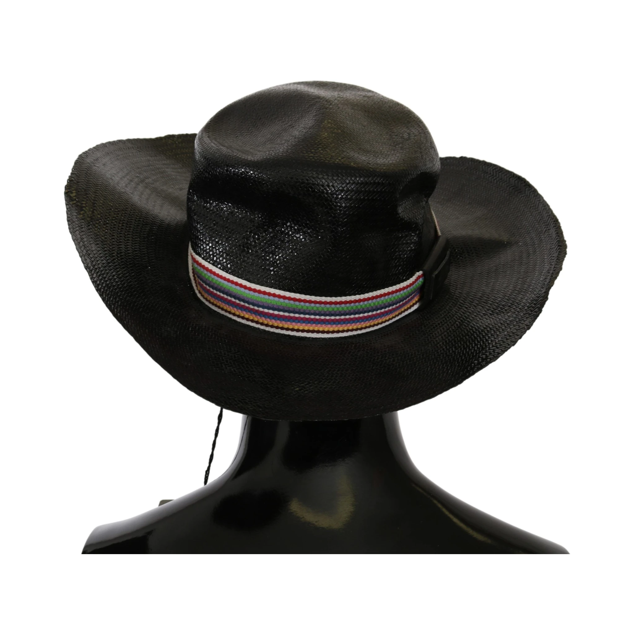 Black Wide Brim Cowboy Solid Hat