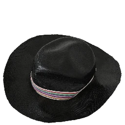 Black Wide Brim Cowboy Solid Hat