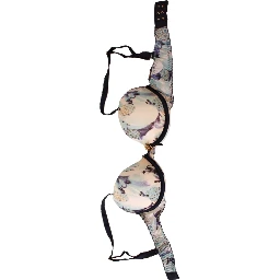 Blue Printed Nylon Reggiseno Bra Underwear