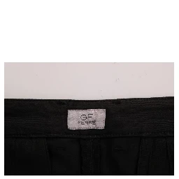 Black Cotton Stretch Chinos Pants