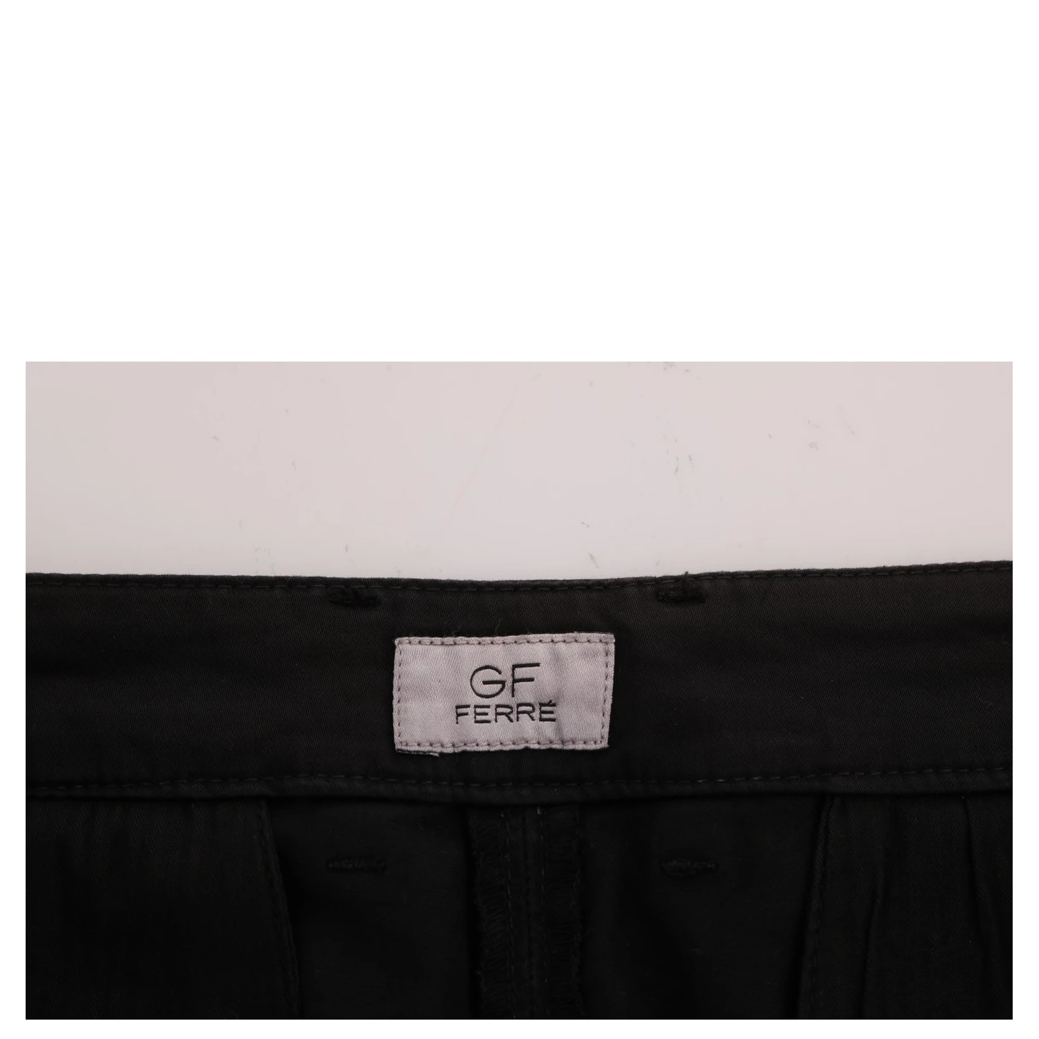 Black Cotton Stretch Chinos Pants