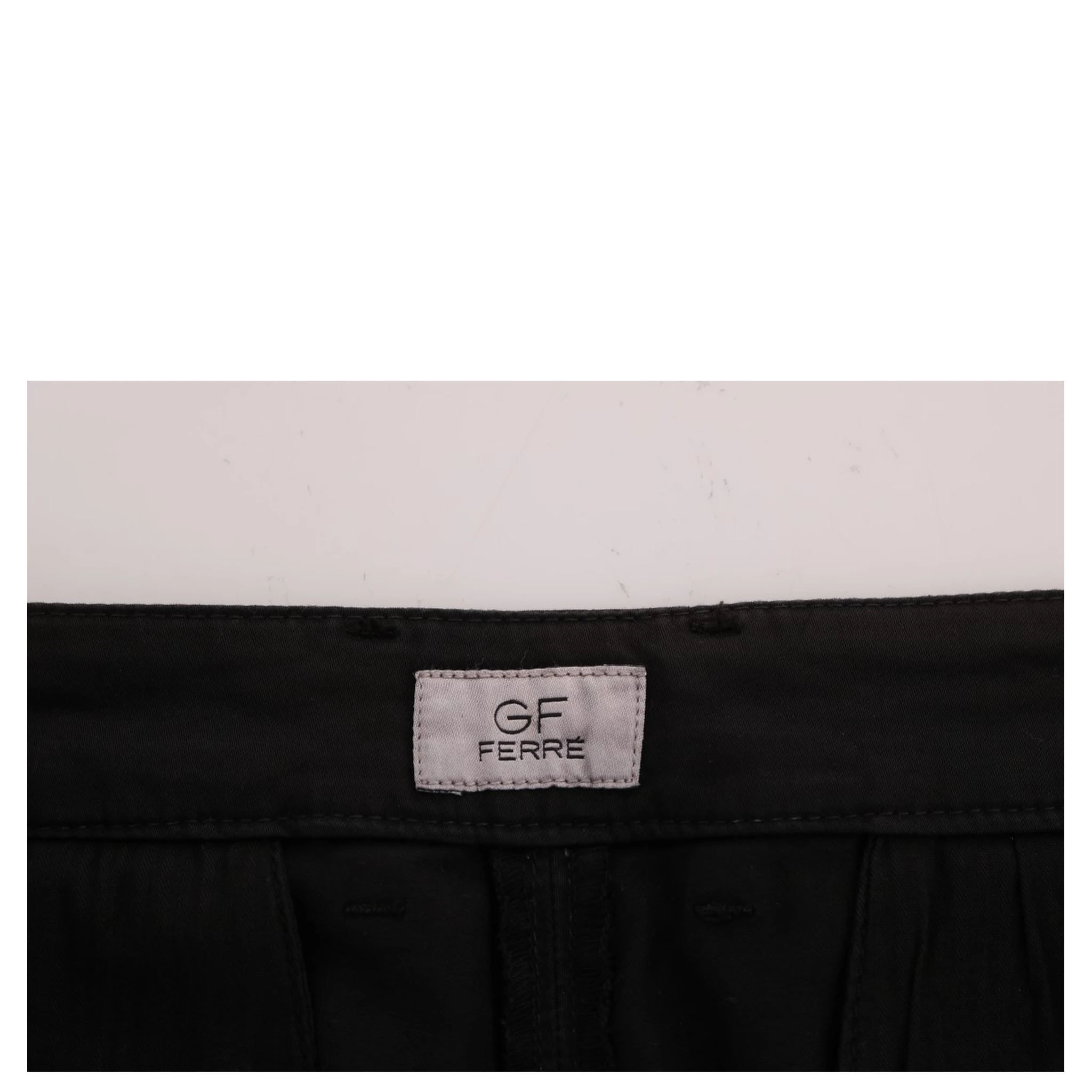 Black Cotton Stretch Chinos Pants