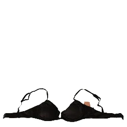 Brown Sequined Balconcino Bra Underwear