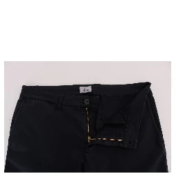 Blue Cotton Stretch Chinos Pants