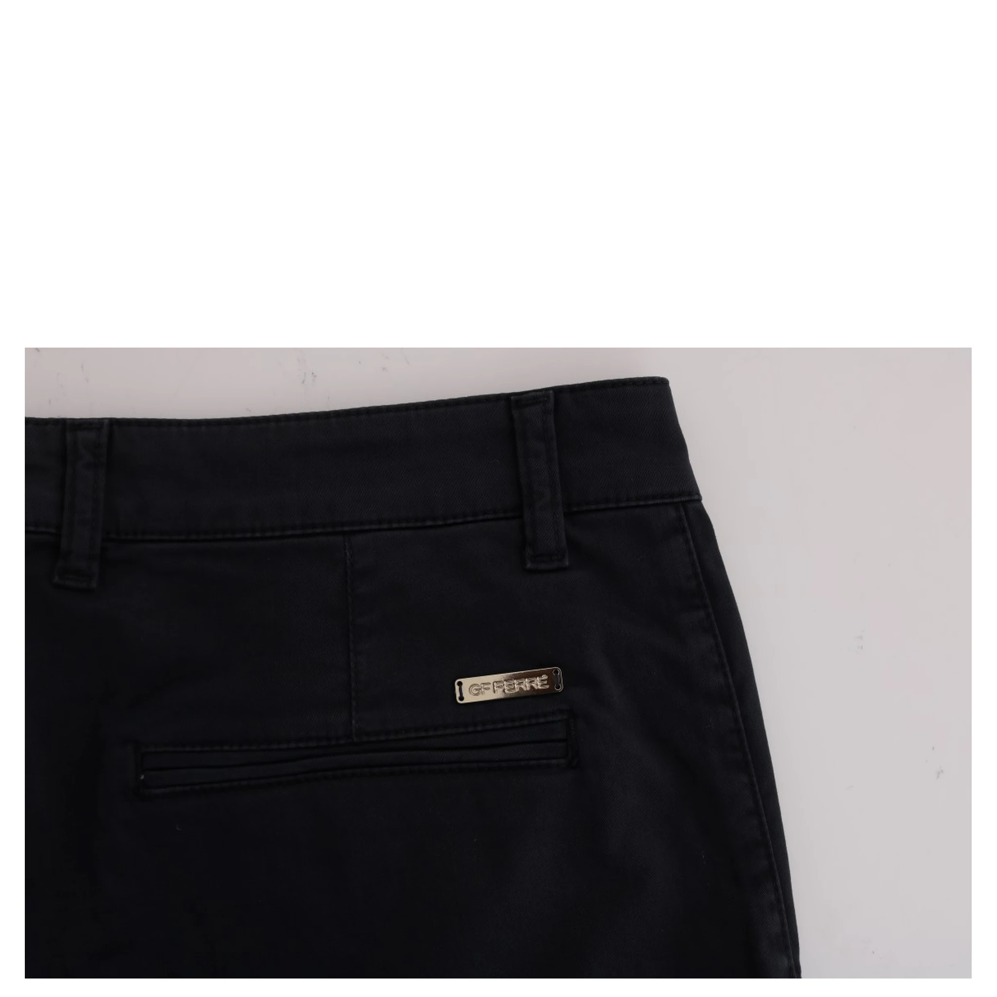 Blue Cotton Stretch Chinos Pants