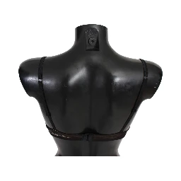 Black Leopard Nylon Push Up Bra Underwear