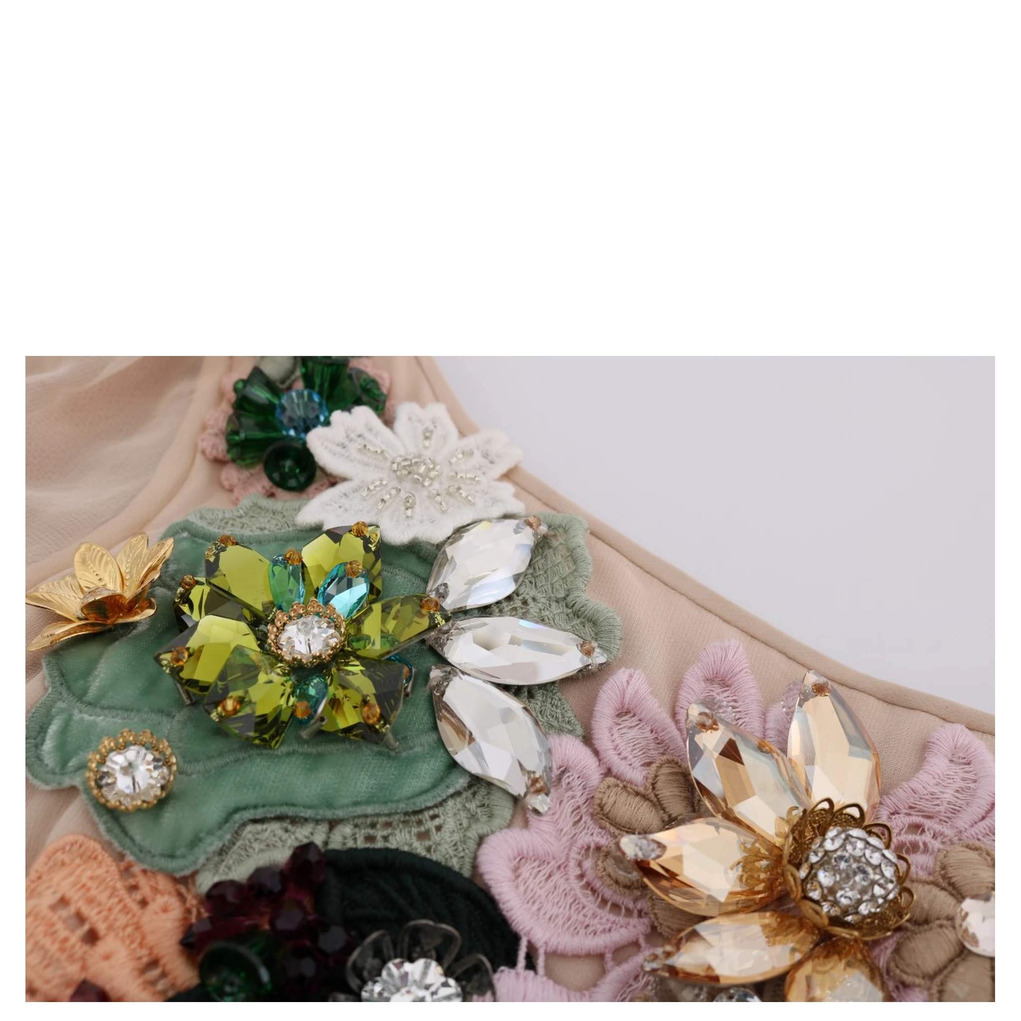 Pink Silk Floral Crystal Maxi Gown Dress