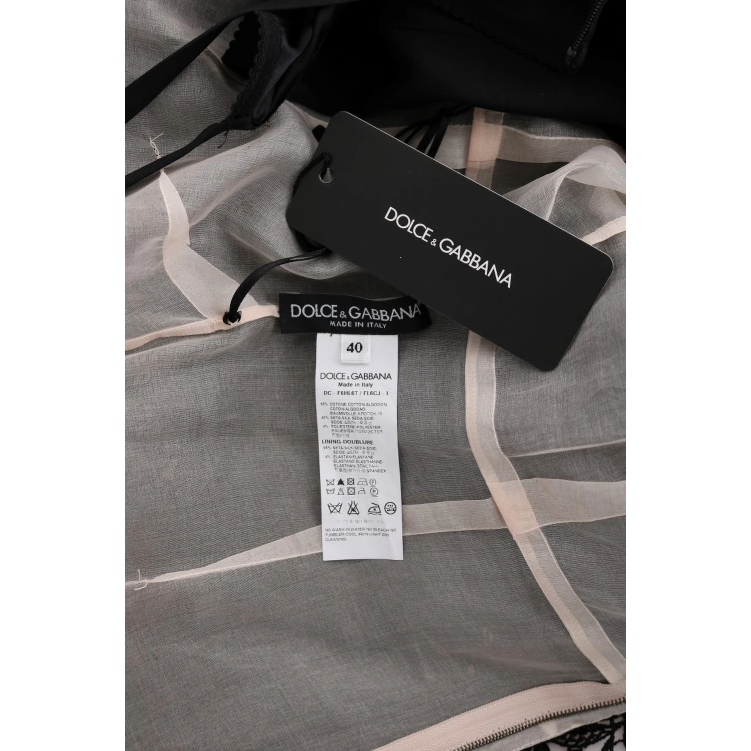 Black Cotton Silk Floral Long Dress