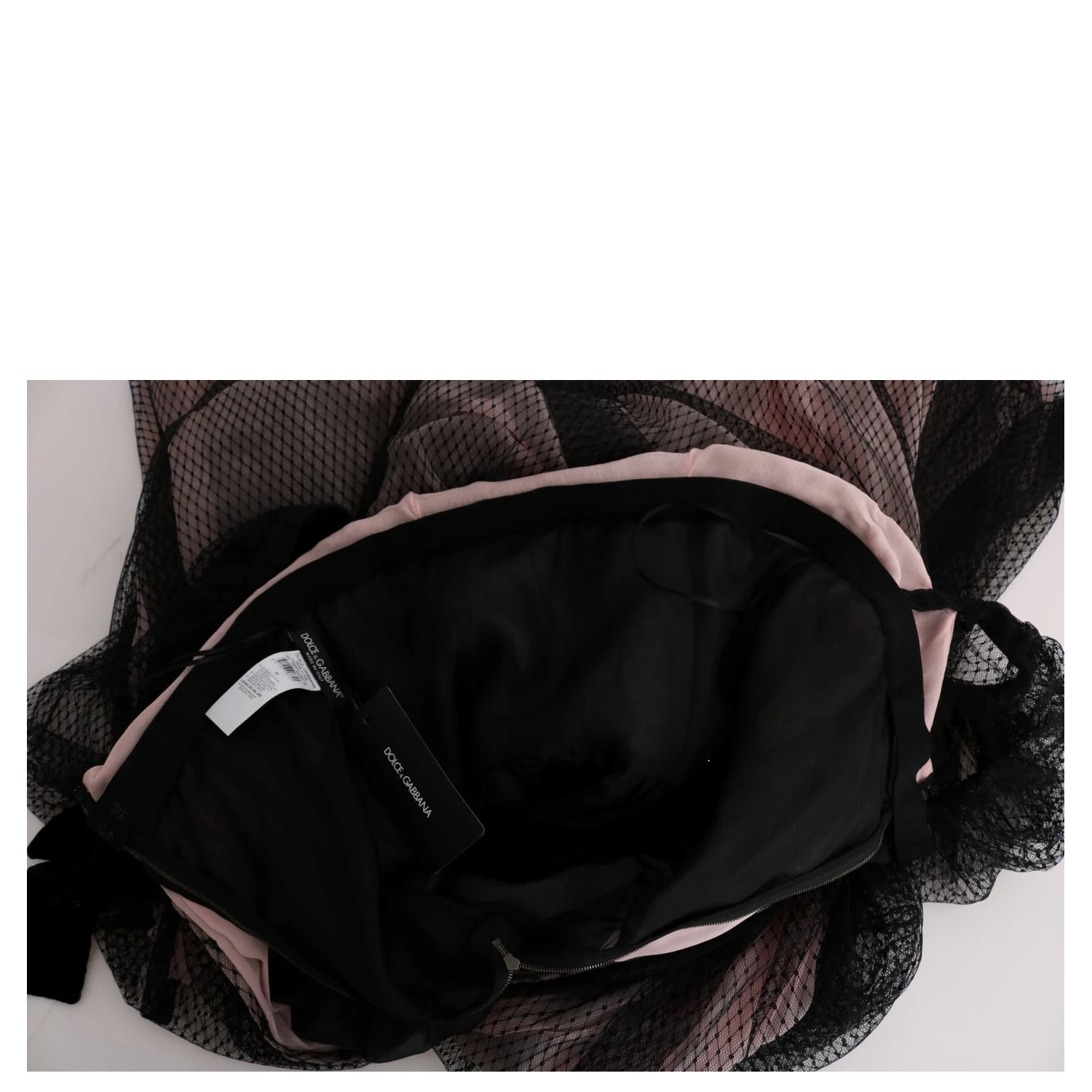Black Pink Silk Long Shift Dress