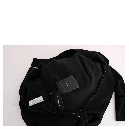 Black Stretch Long Gown Sheath Dress