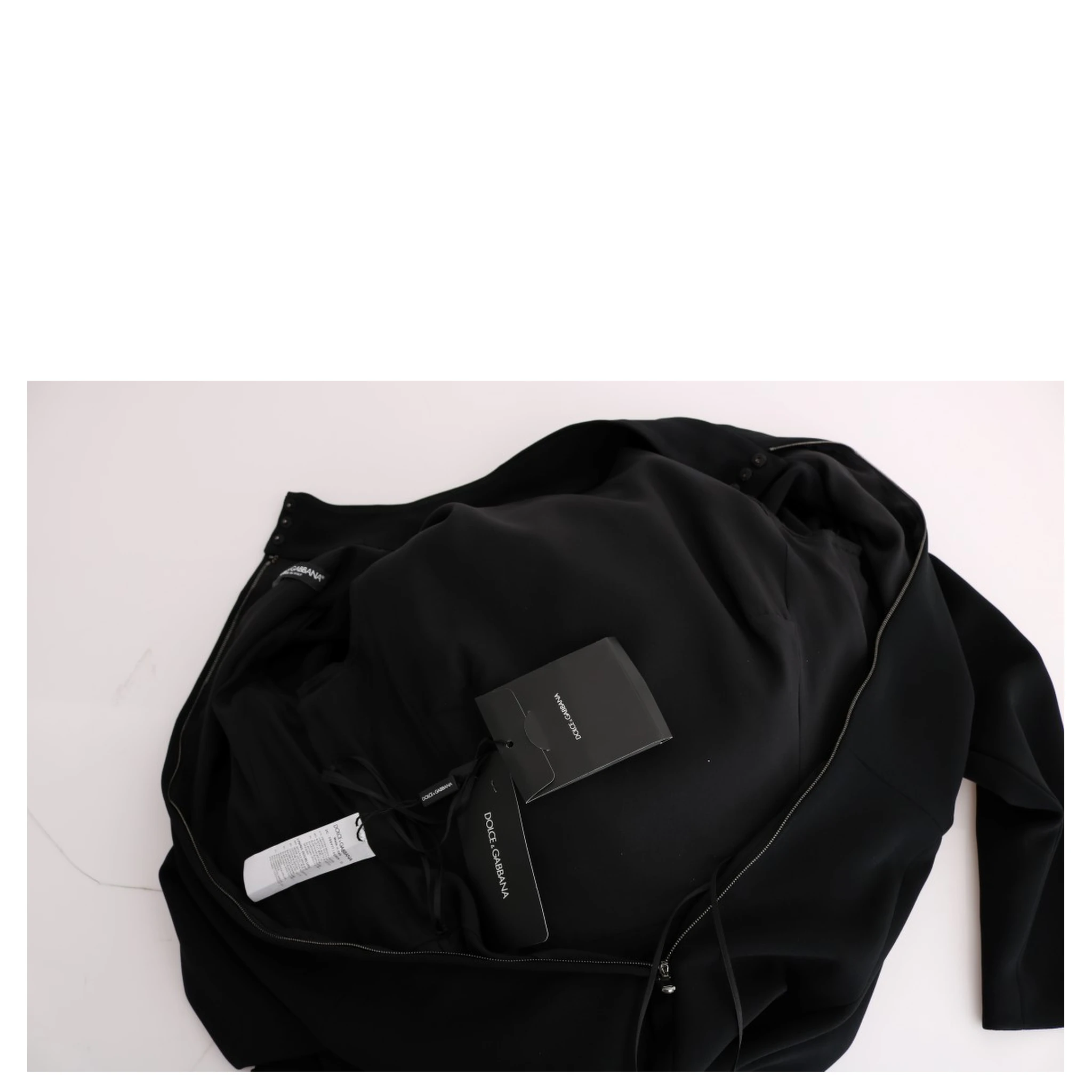 Black Stretch Long Gown Sheath Dress