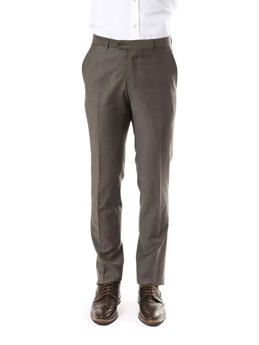 Gray Wool Pant