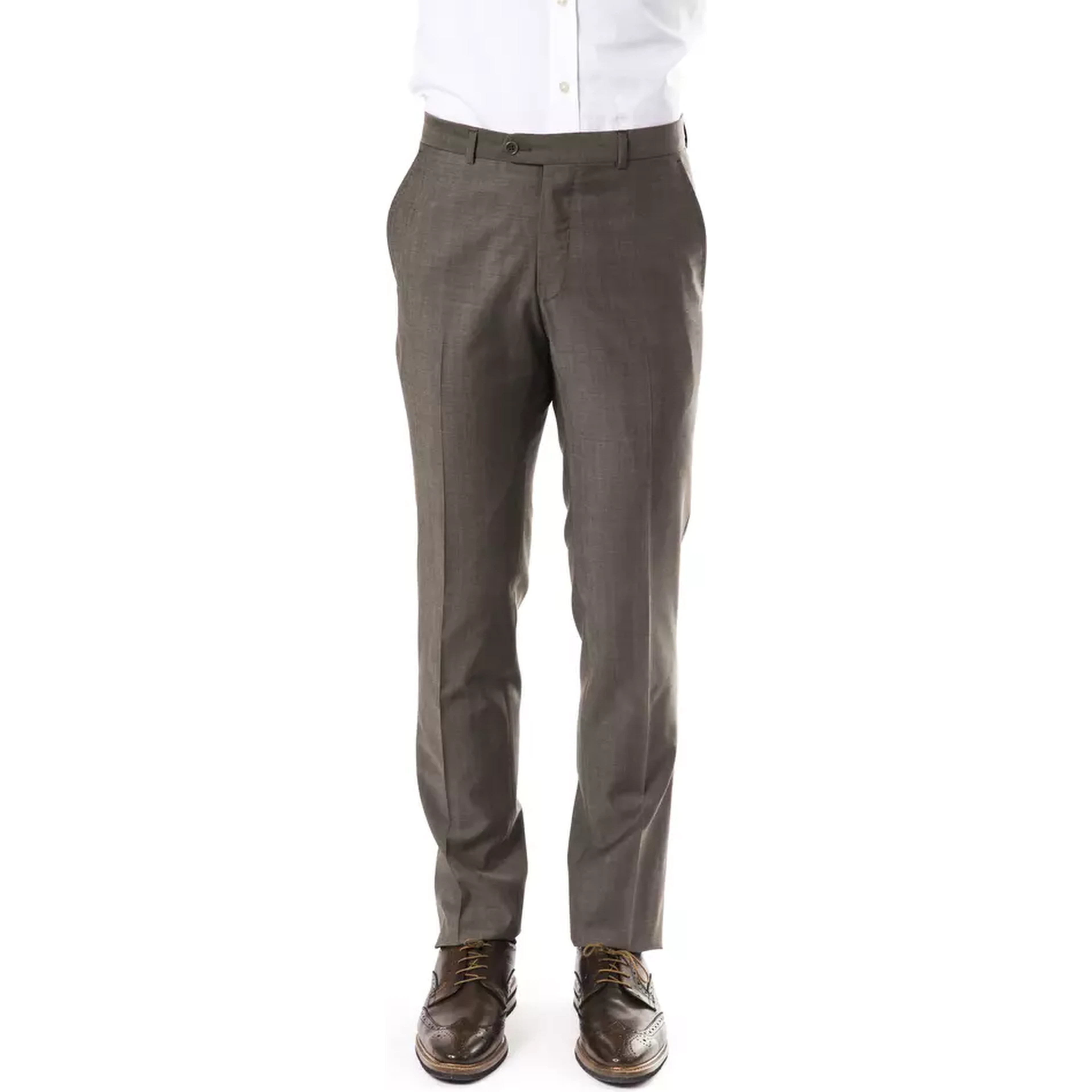 Gray Wool Pant