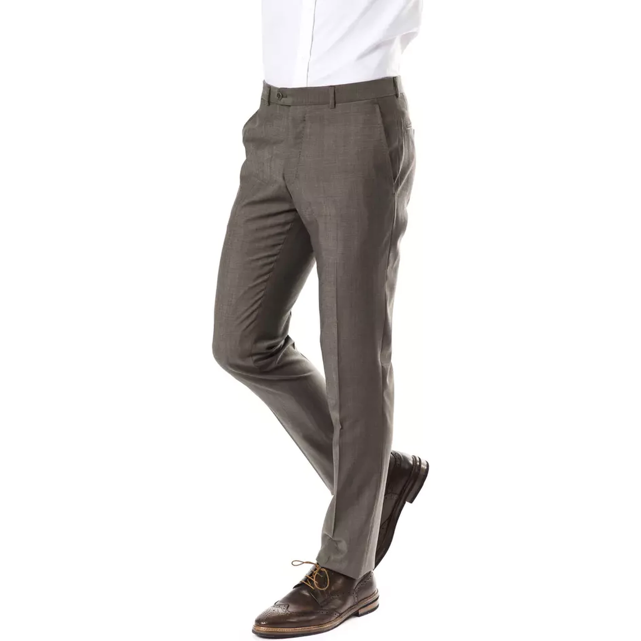 Gray Wool Pant