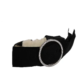 Black Crystal White Diadem Headband