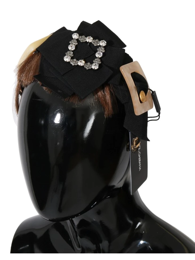 Clear Crystal Brown Hair Headband