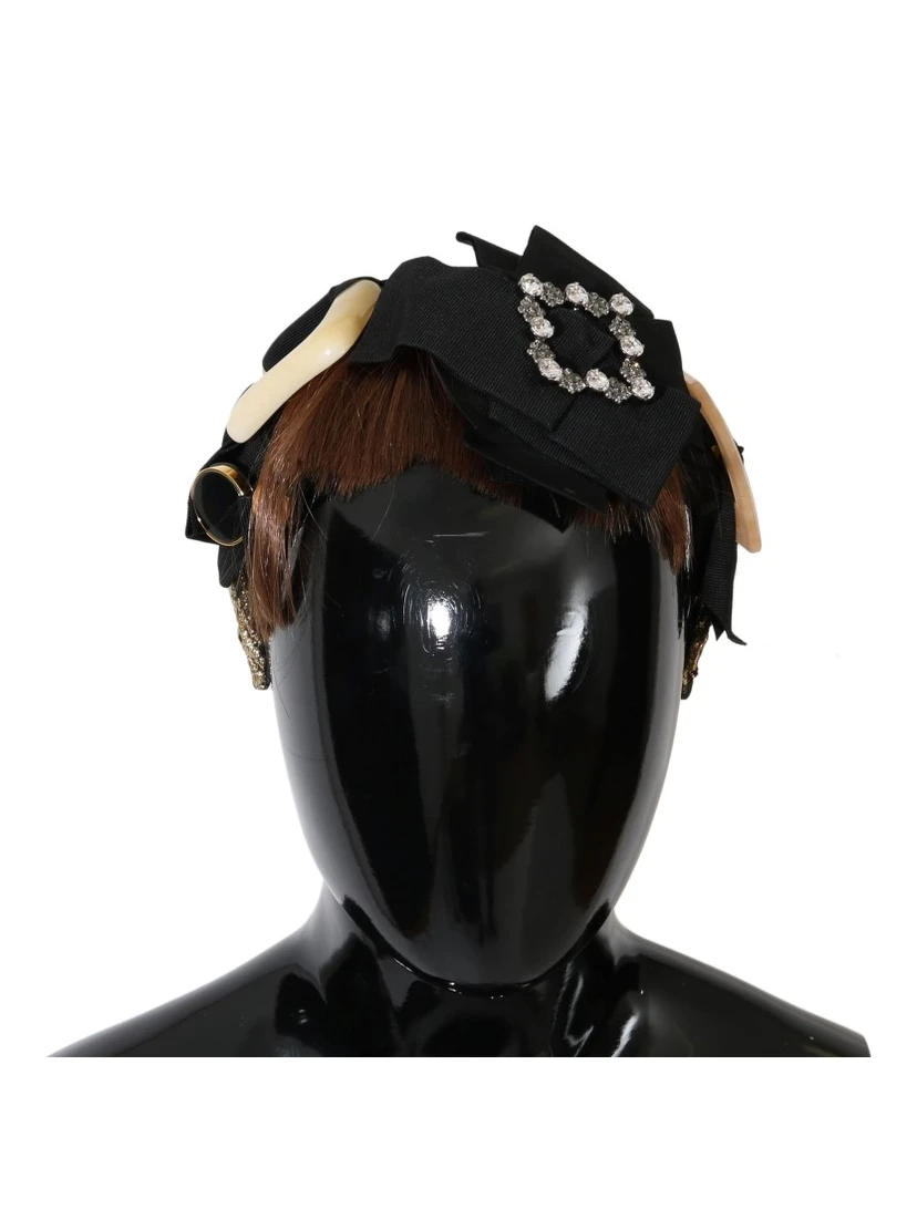 Clear Crystal Brown Hair Headband