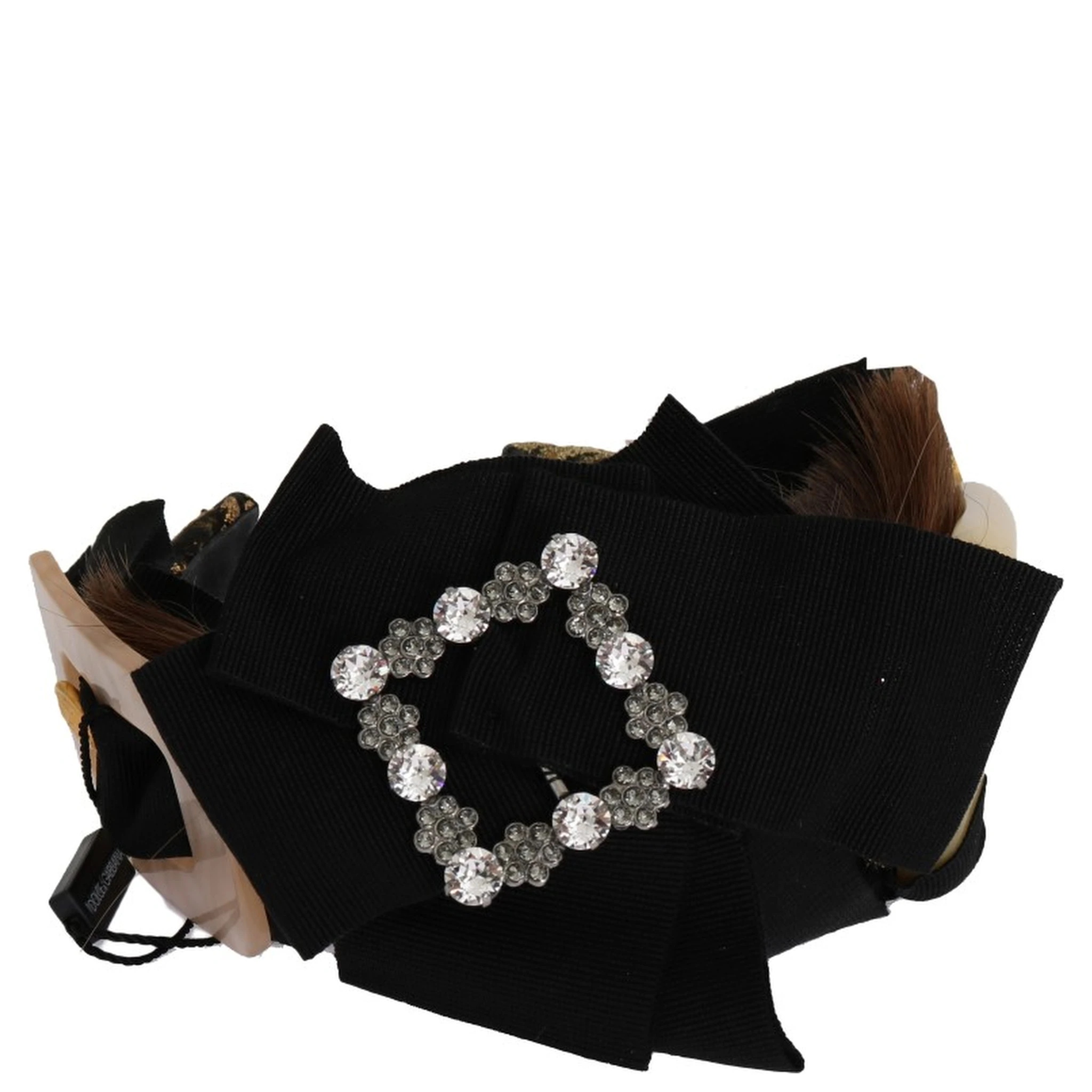 Clear Crystal Brown Hair Headband