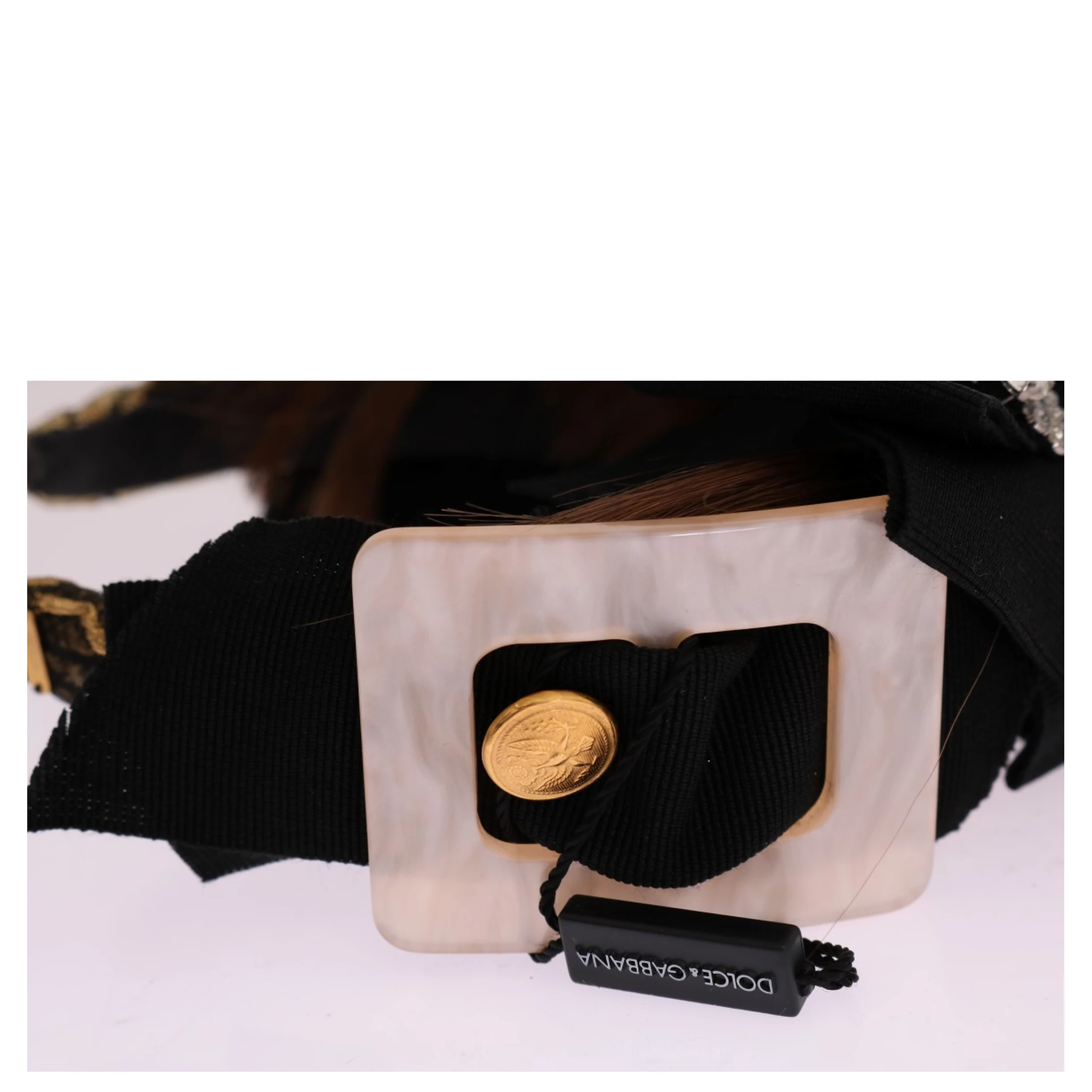 Clear Crystal Brown Hair Headband