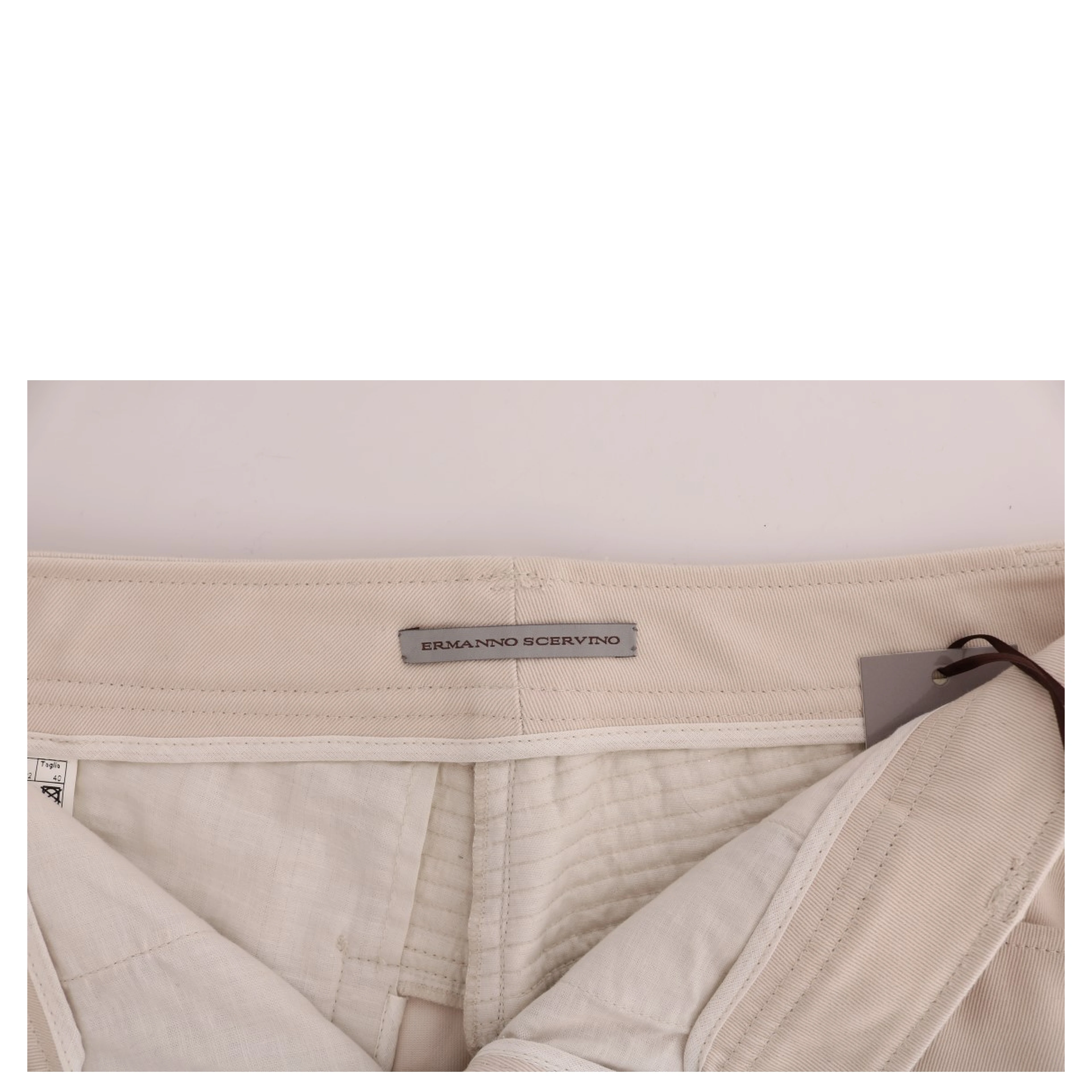 White Slim Fit Casual Jeans