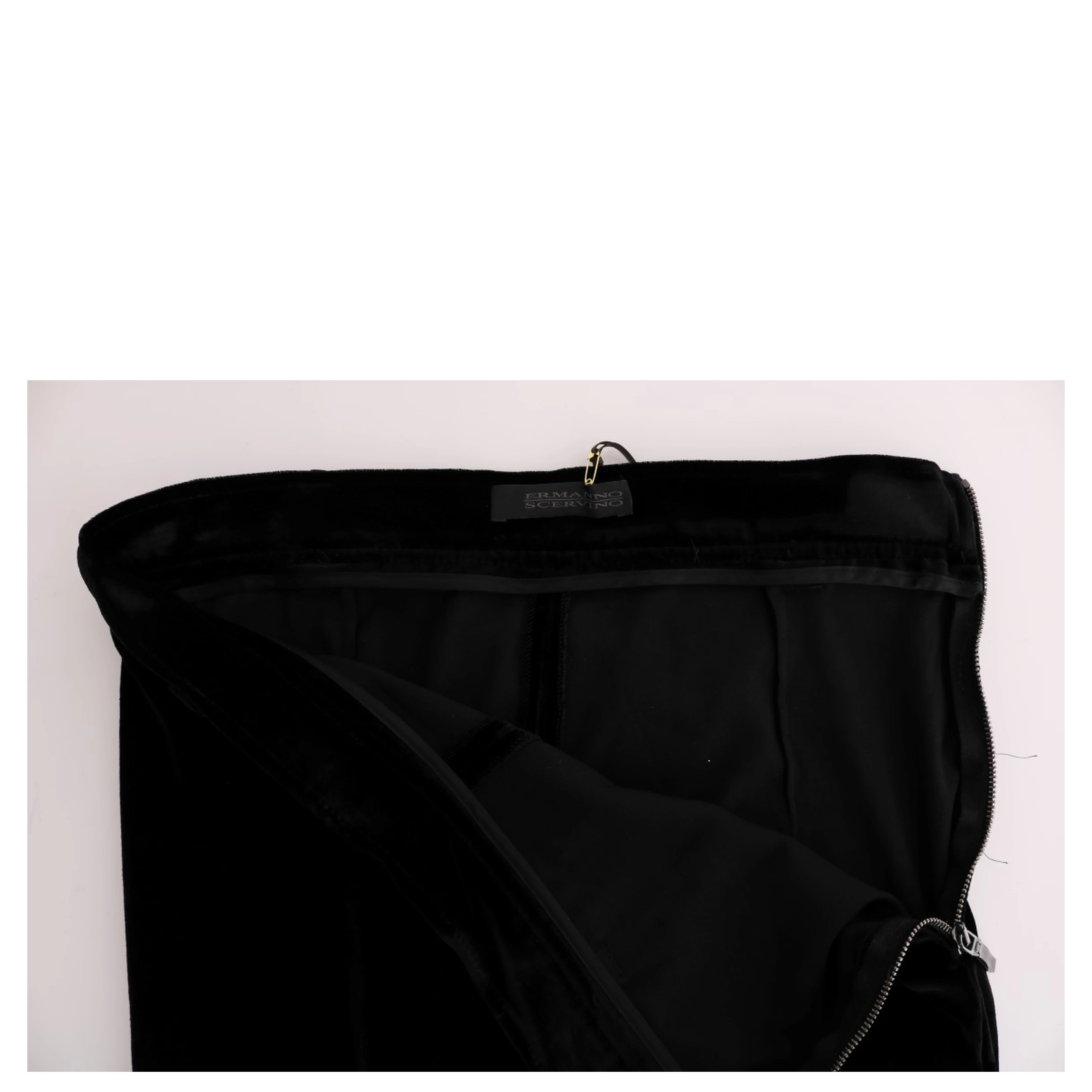 Black Velvet Slim Fit Pants