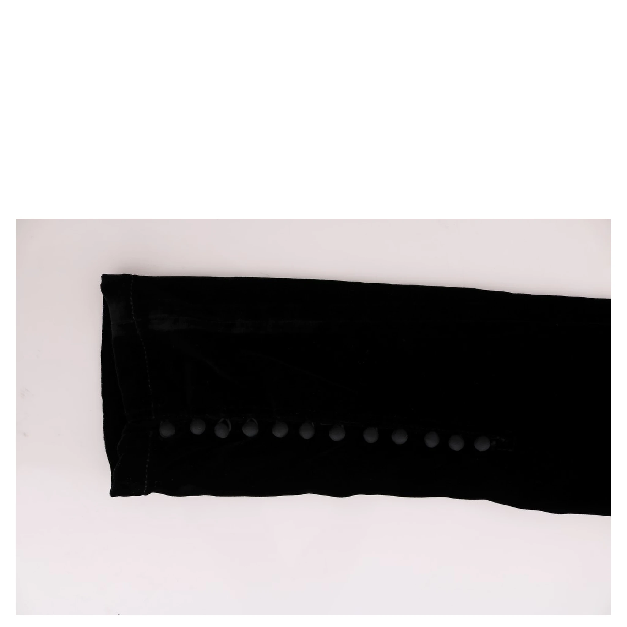 Black Velvet Slim Fit Pants