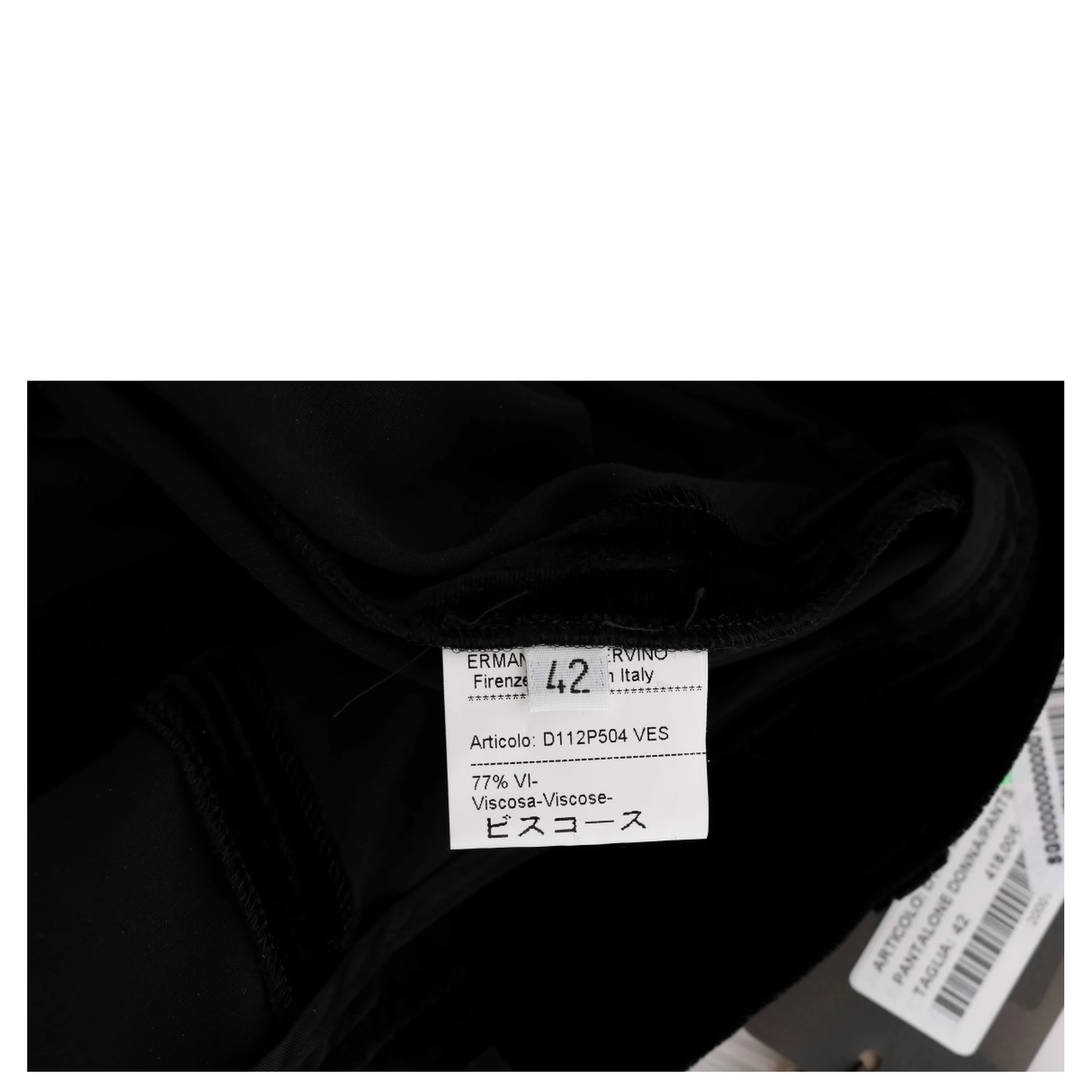 Black Velvet Slim Fit Pants