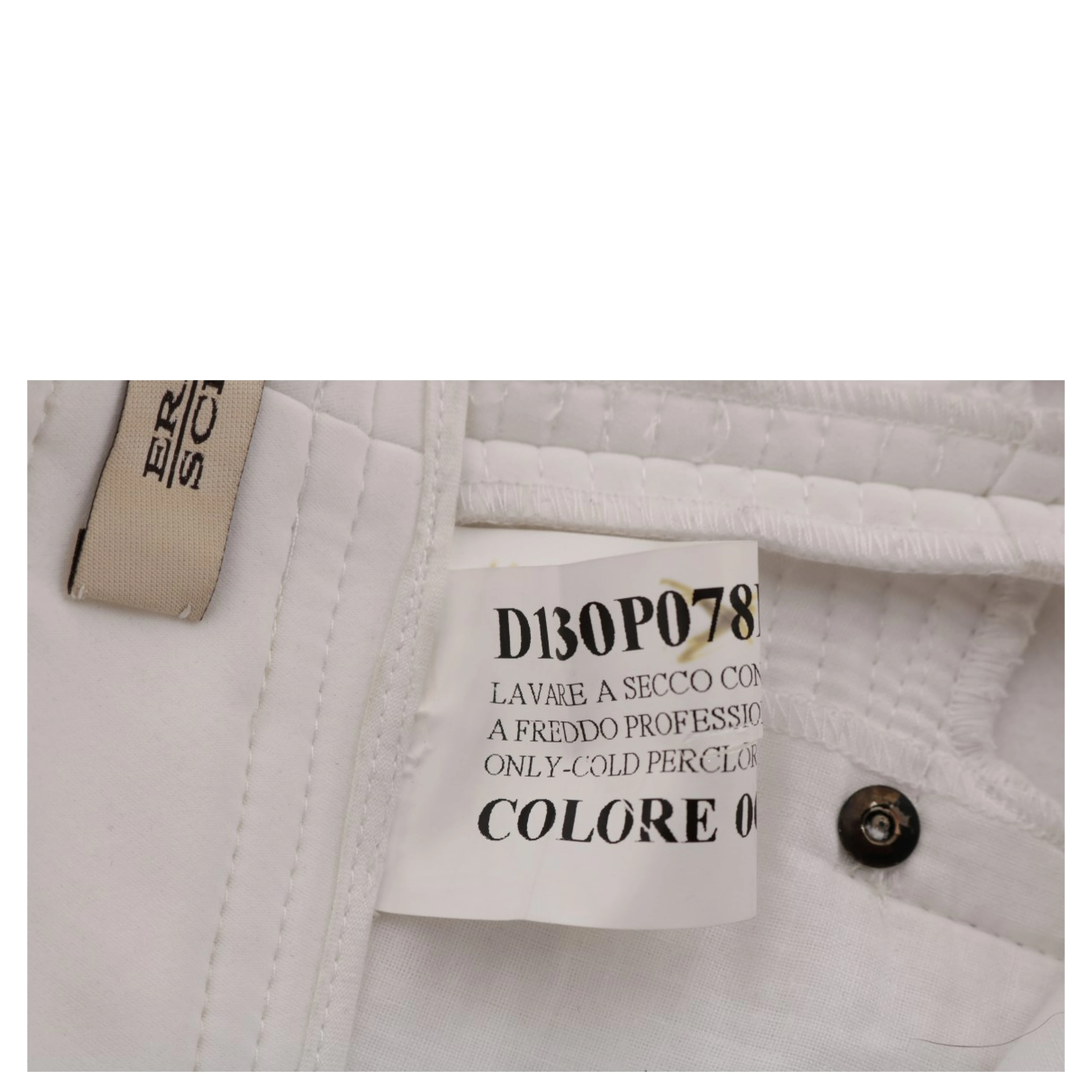 White Cotton Slim Fit Casual Pants