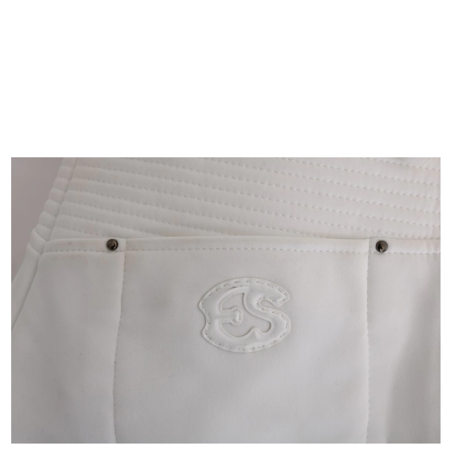 White Cotton Slim Fit Casual Pants