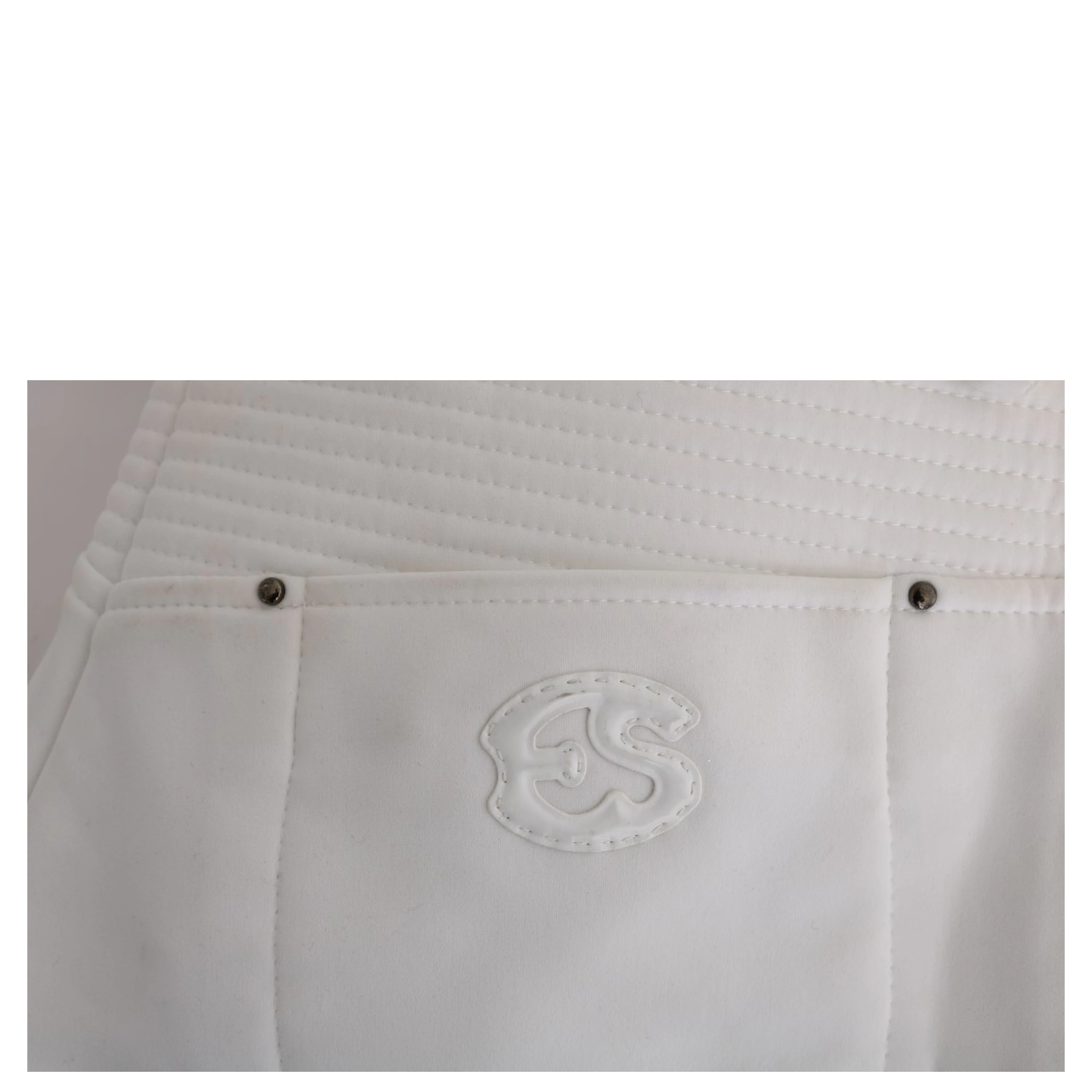 White Cotton Slim Fit Casual Pants