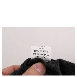 Gray Virgin Wool Skinny Casual Pants