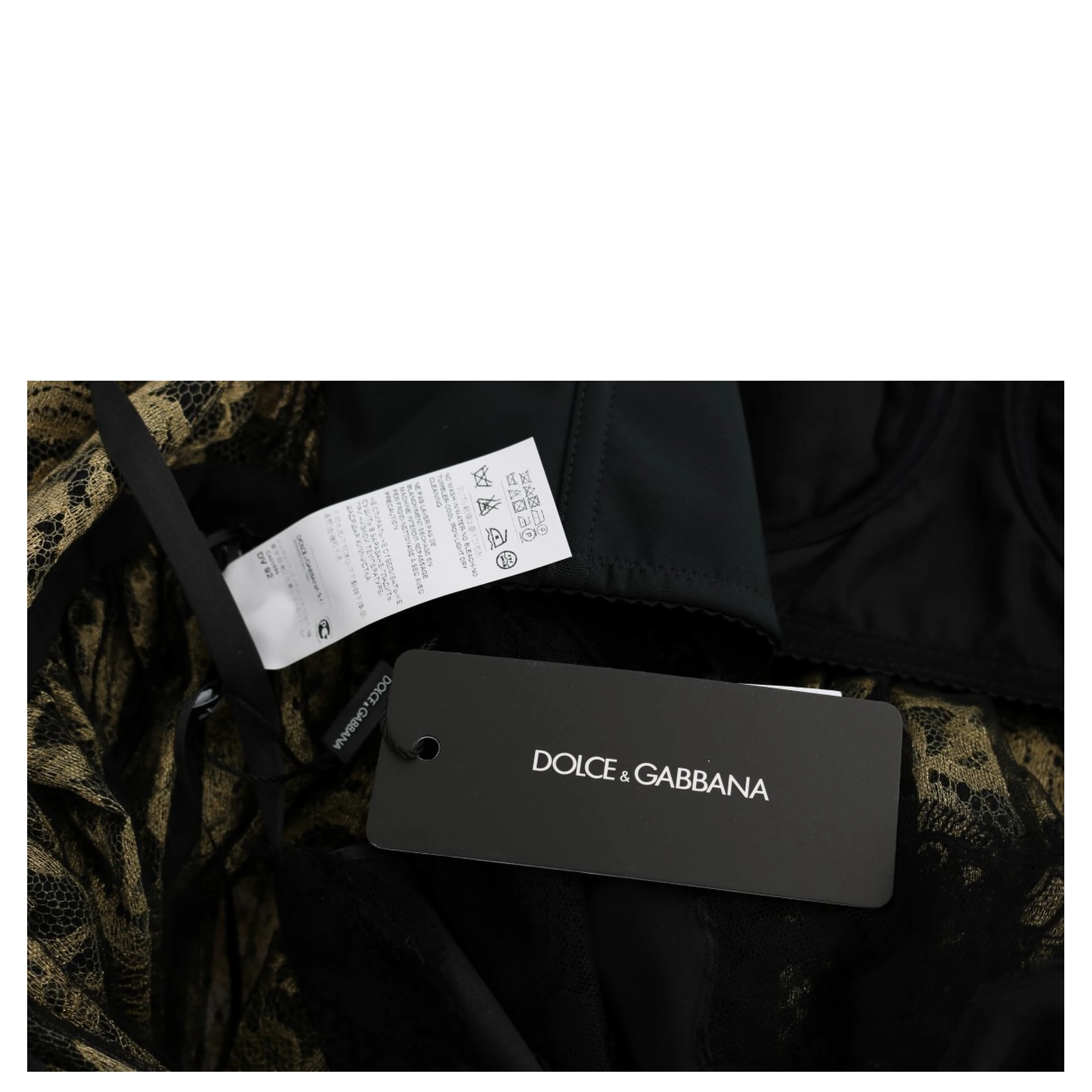 Black Yellow Crystal Lace Shift Dress