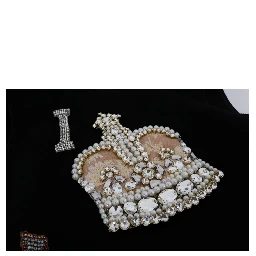 Black I AM A PRINCESS Crystal Shift Dress