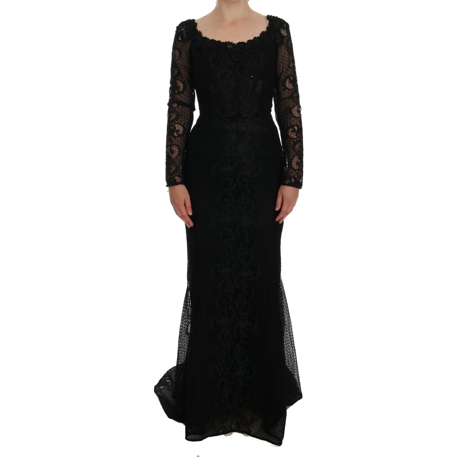 Black Floral Sheath Dress