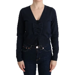 Blue Wool Blouse Sweater