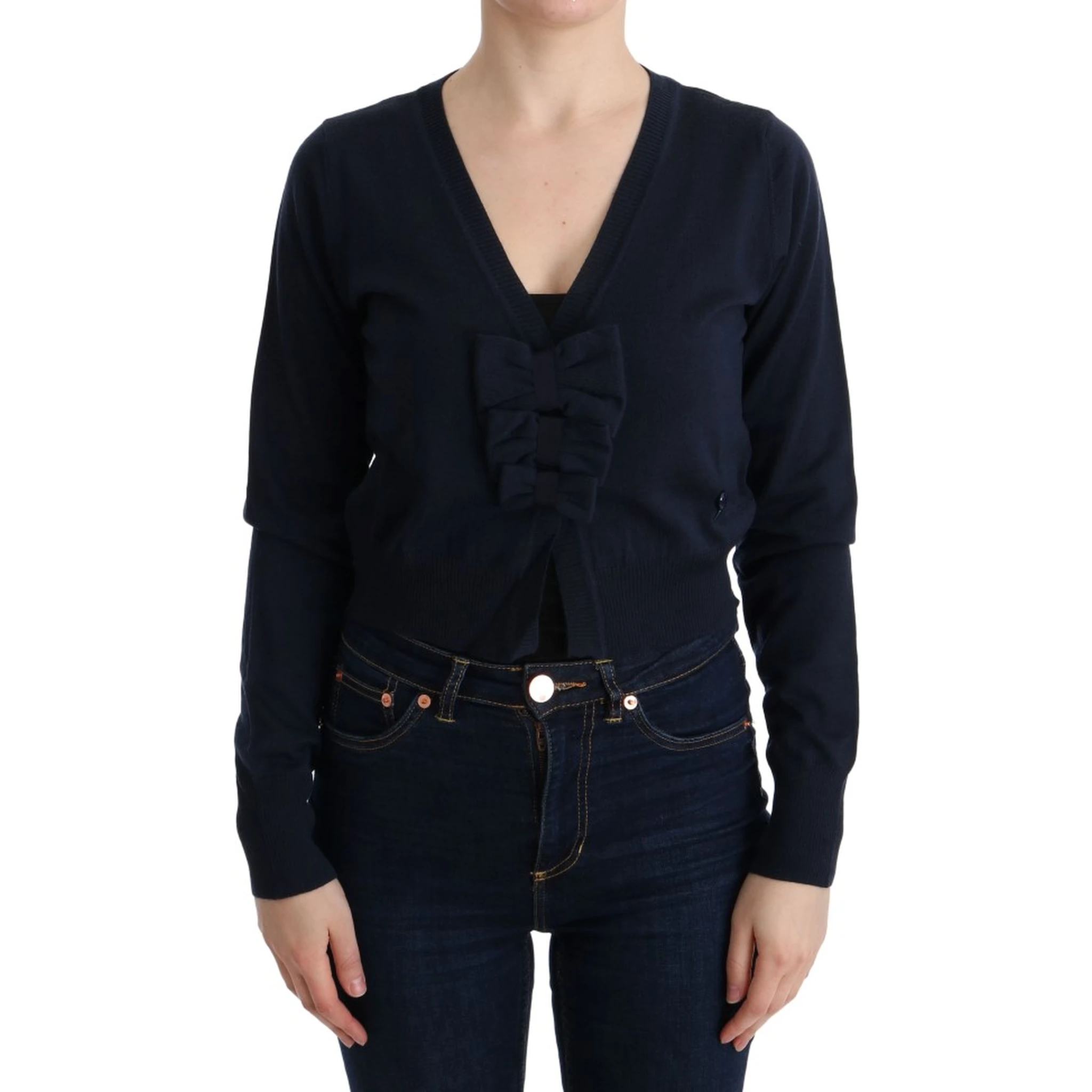 Blue Wool Blouse Sweater
