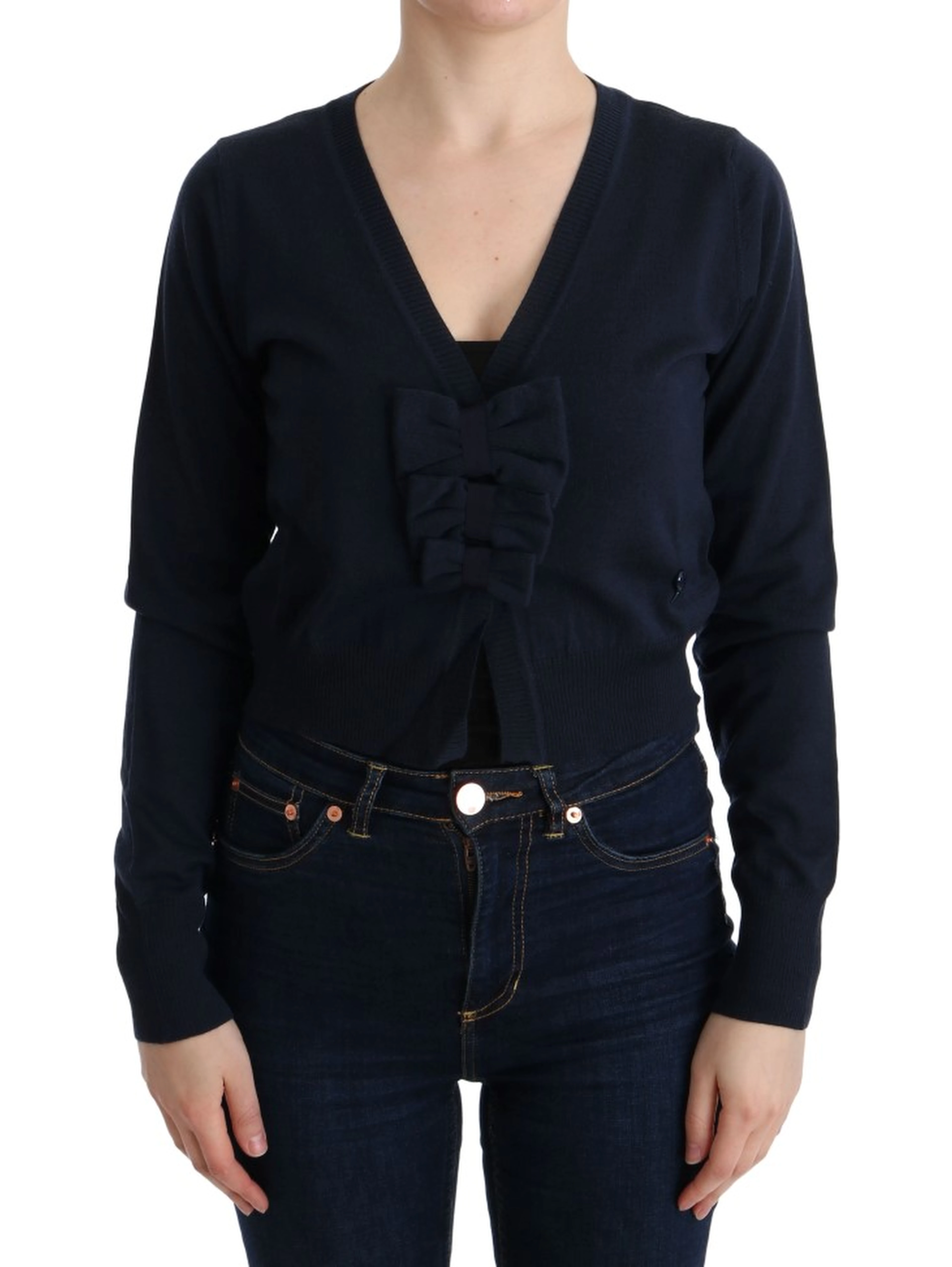 Blue Wool Blouse Sweater