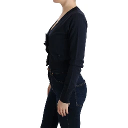 Blue Wool Blouse Sweater