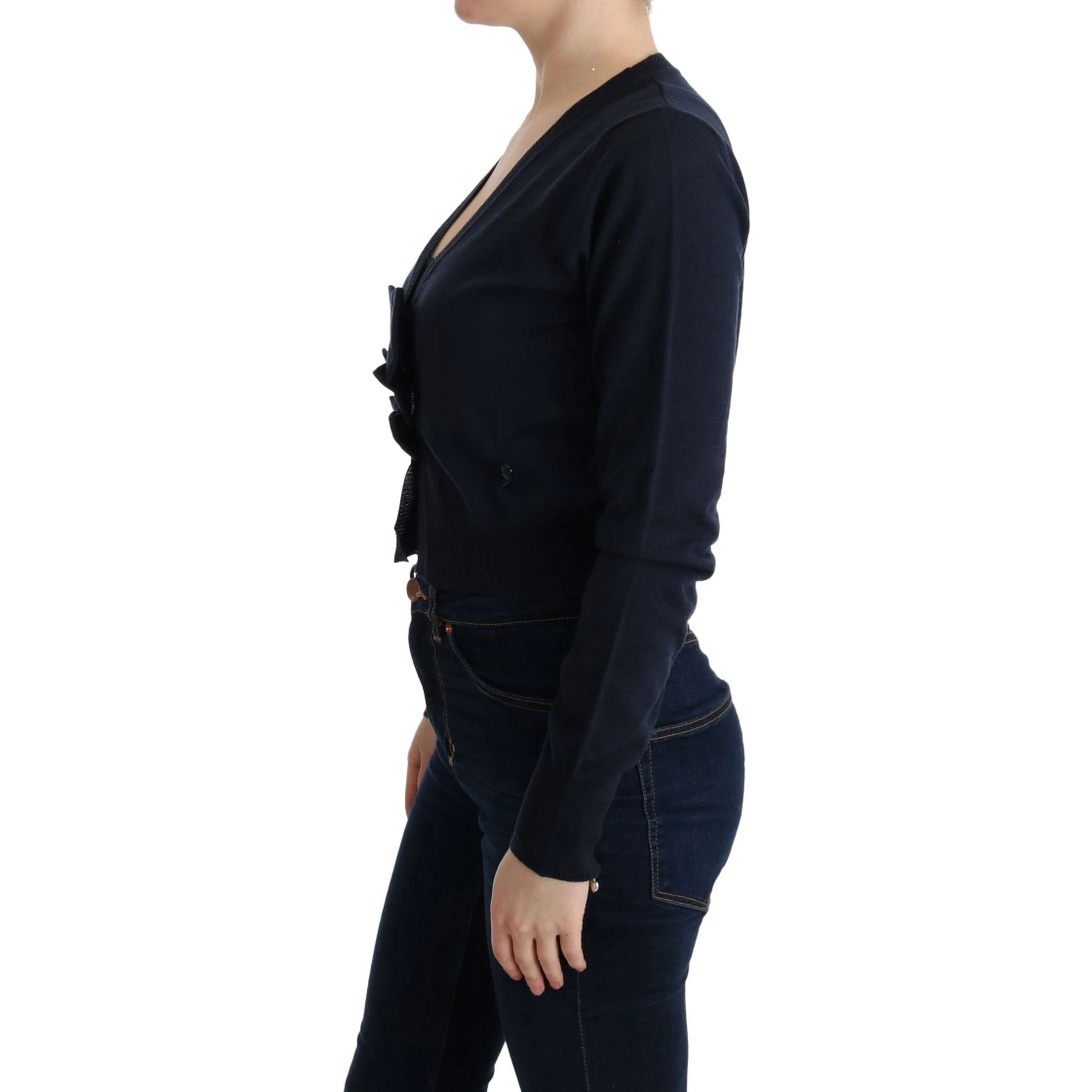 Blue Wool Blouse Sweater