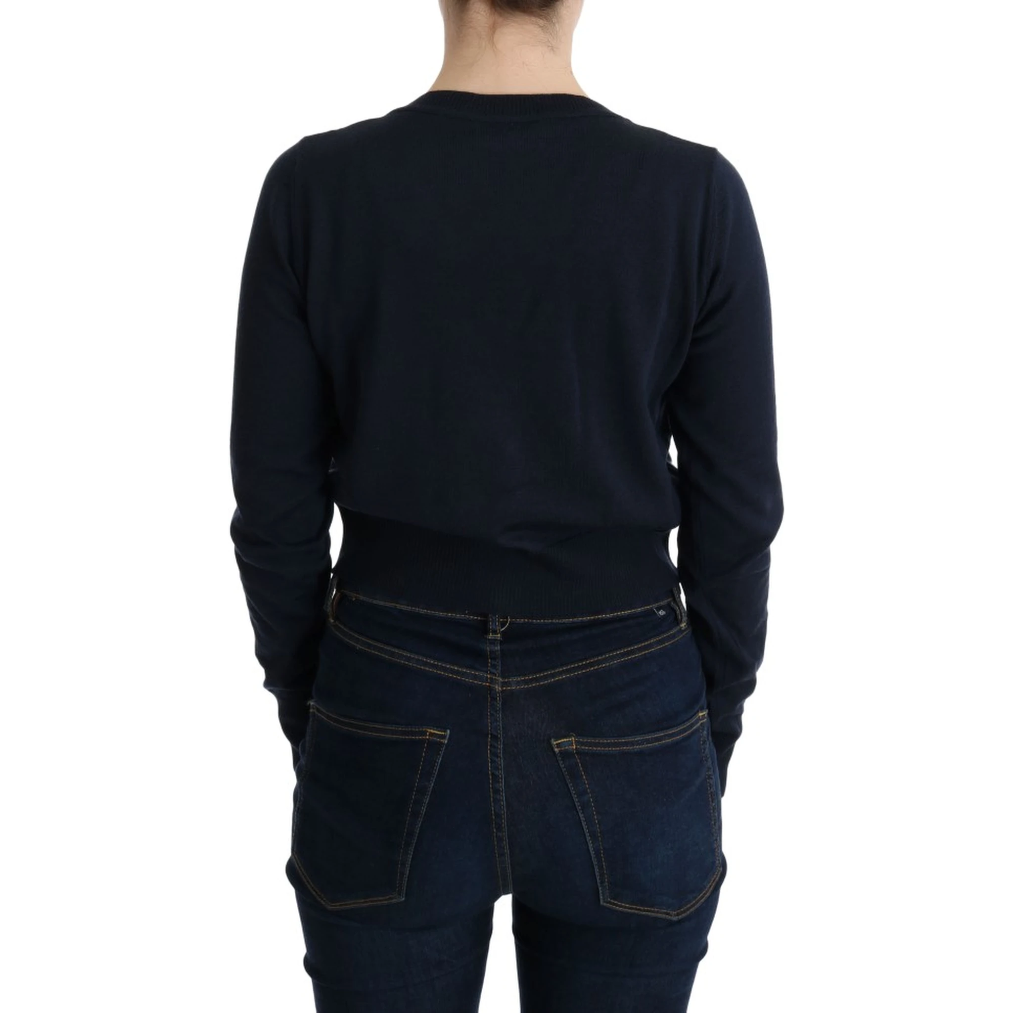 Blue Wool Blouse Sweater