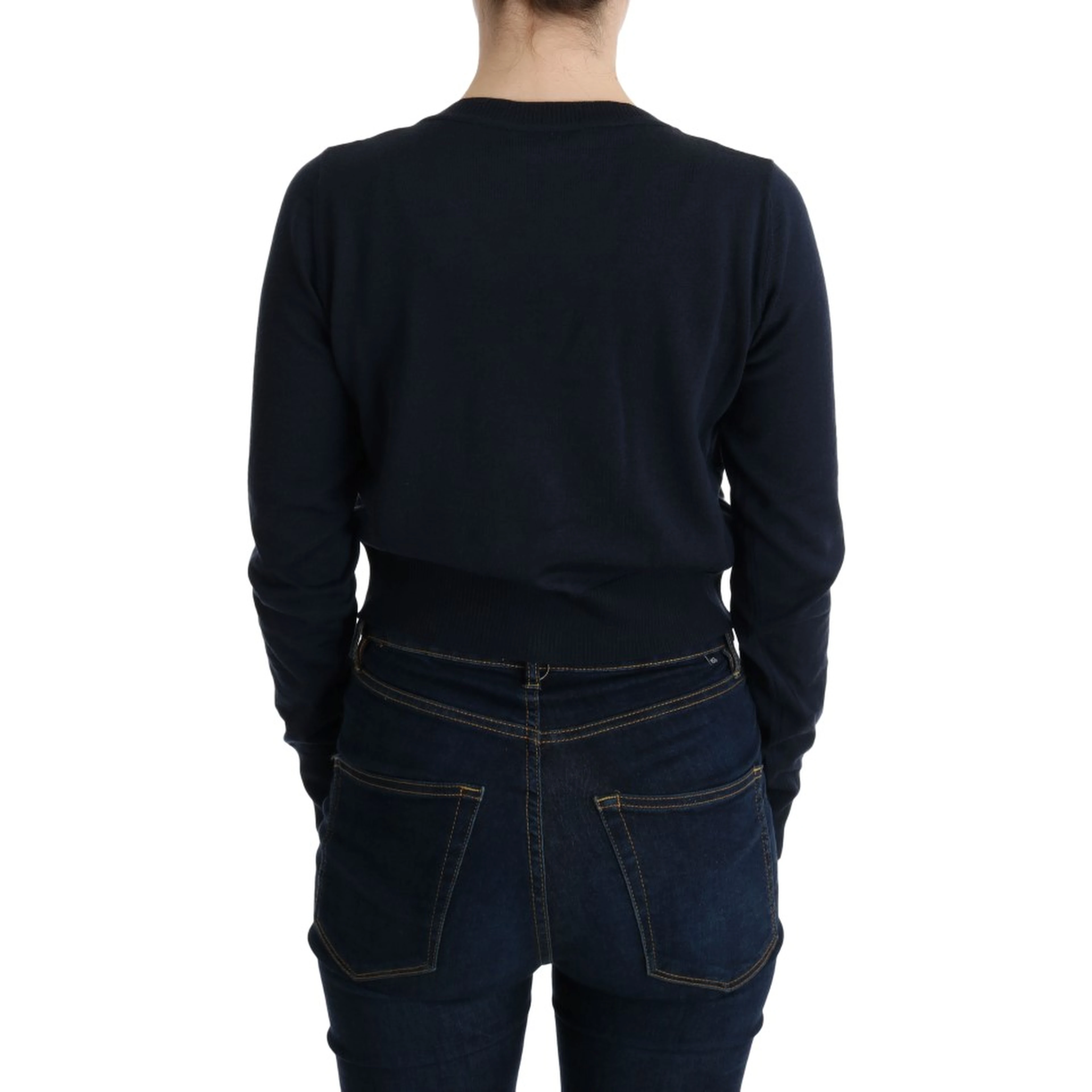 Blue Wool Blouse Sweater