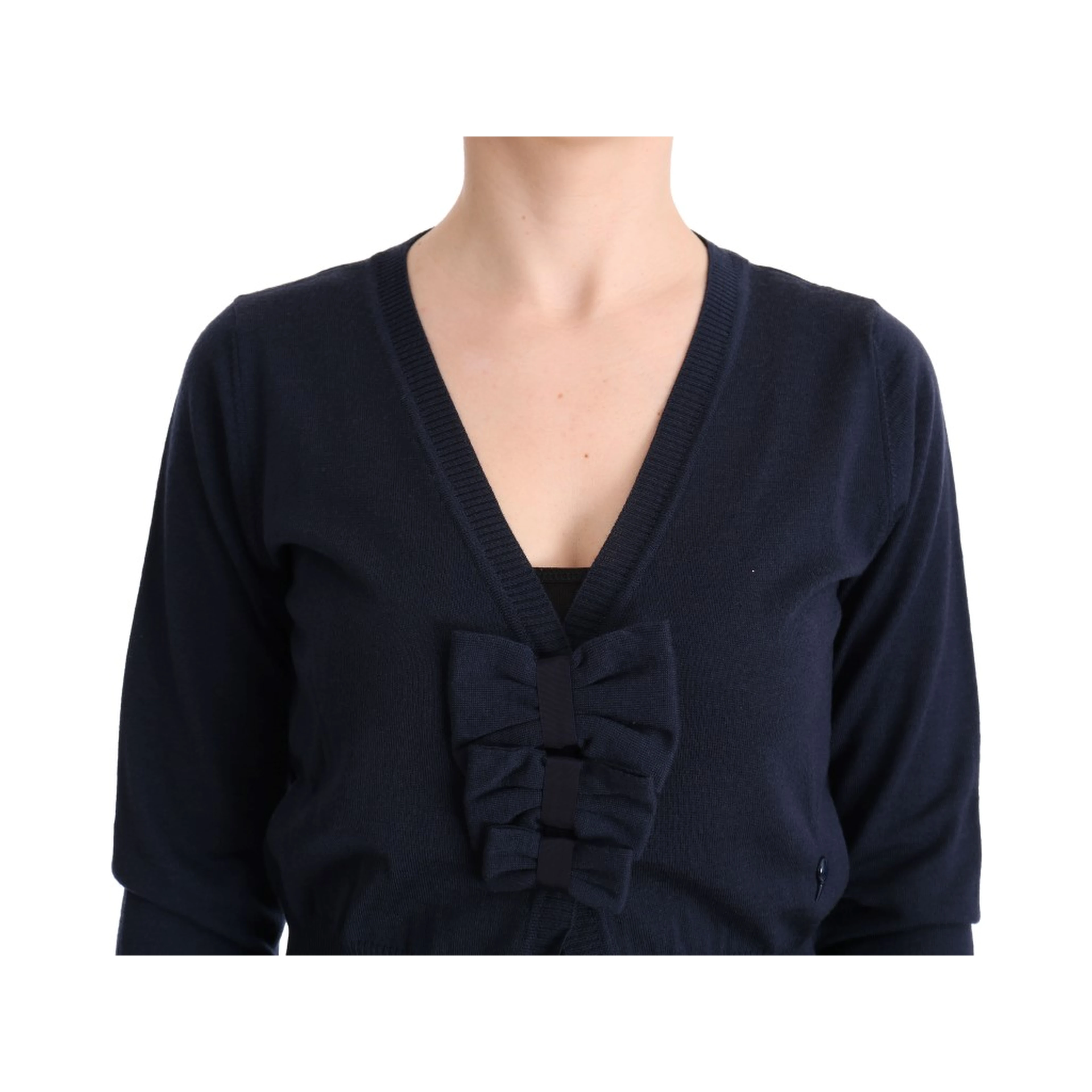 Blue Wool Blouse Sweater