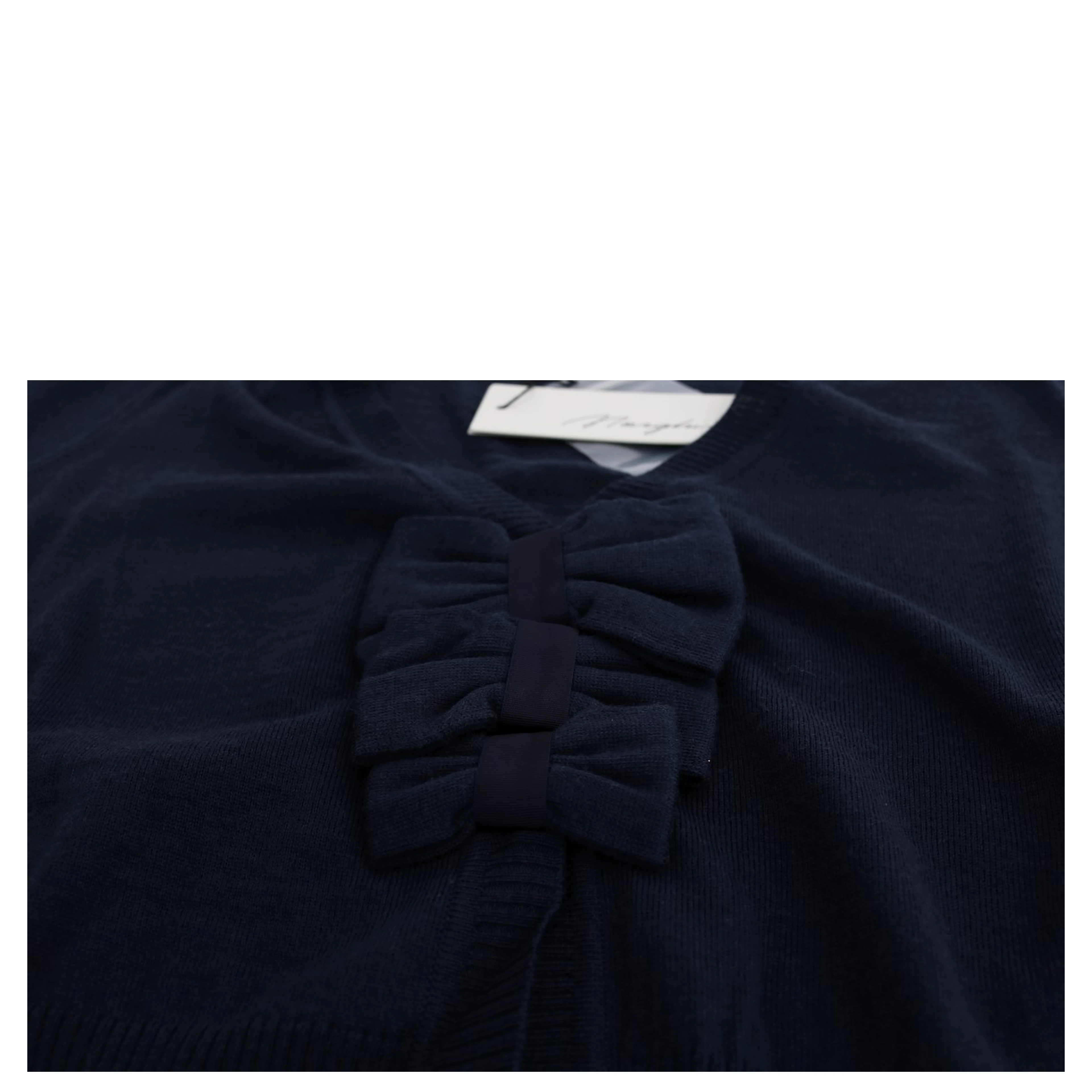Blue Wool Blouse Sweater