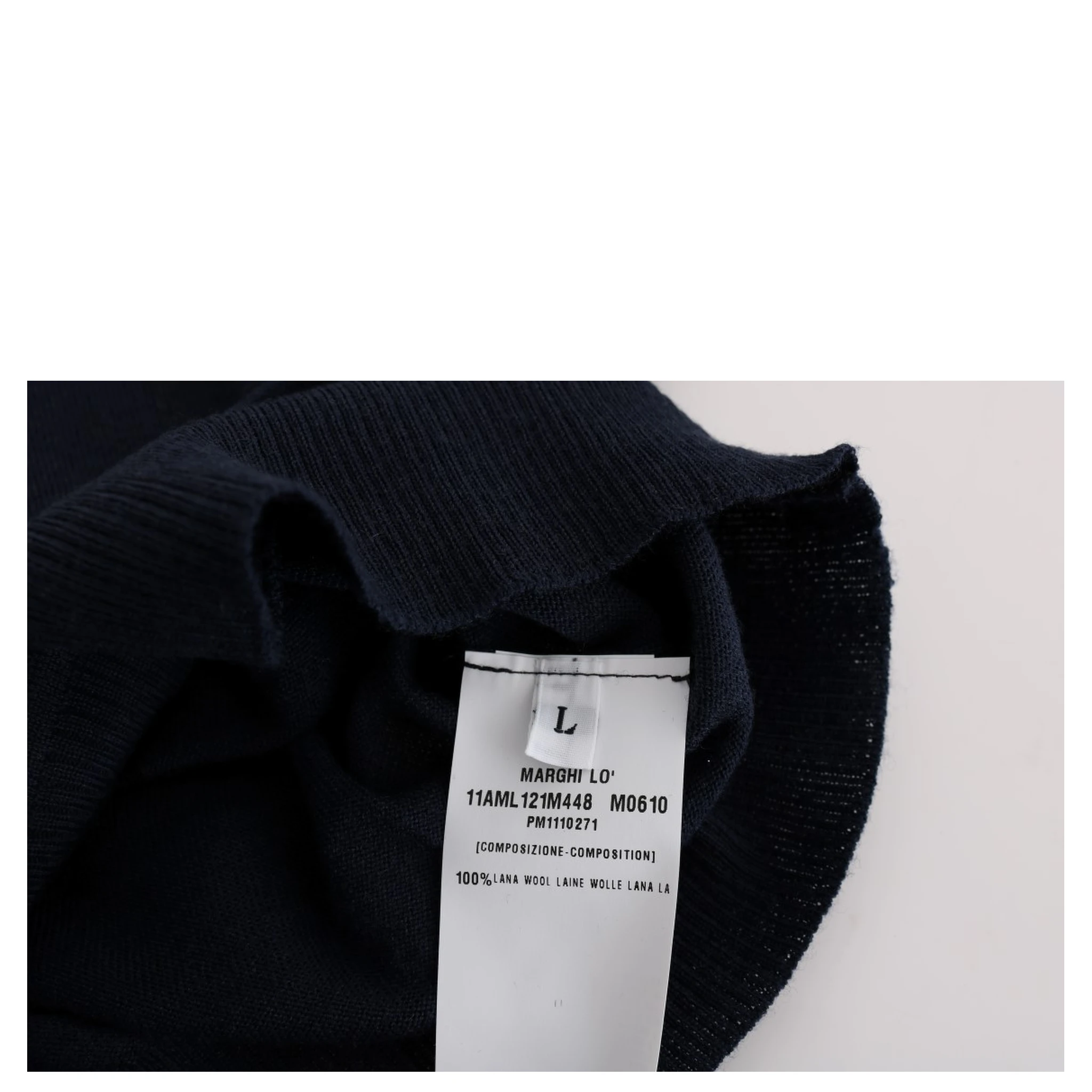 Blue Wool Blouse Sweater