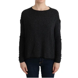 Gray Viscose Knitted Sweater