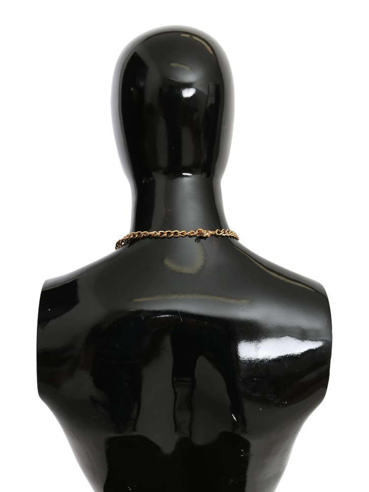 Green Leaves Gold Brass Crystal Flower Pendant Necklace alternative